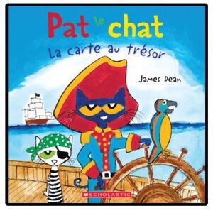 BUNDLE & SAVE 🐾 FRENCH Pat le Chat: La carte au trésor Softcover Book